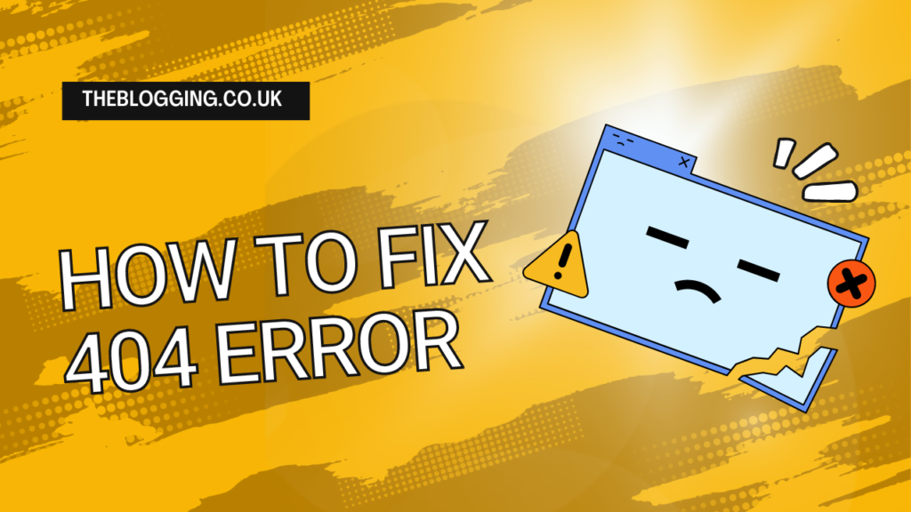 How to fix 404 Error